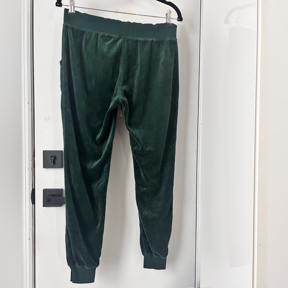 Betsy Johnson Green Velour Y2K Track Suit Joggers Small - Picture 5 of 9